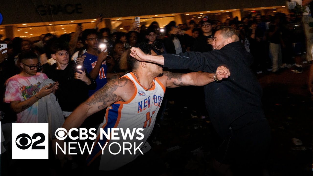 Crowd outside Knicks watch party in Bryant Park turns violent, police say