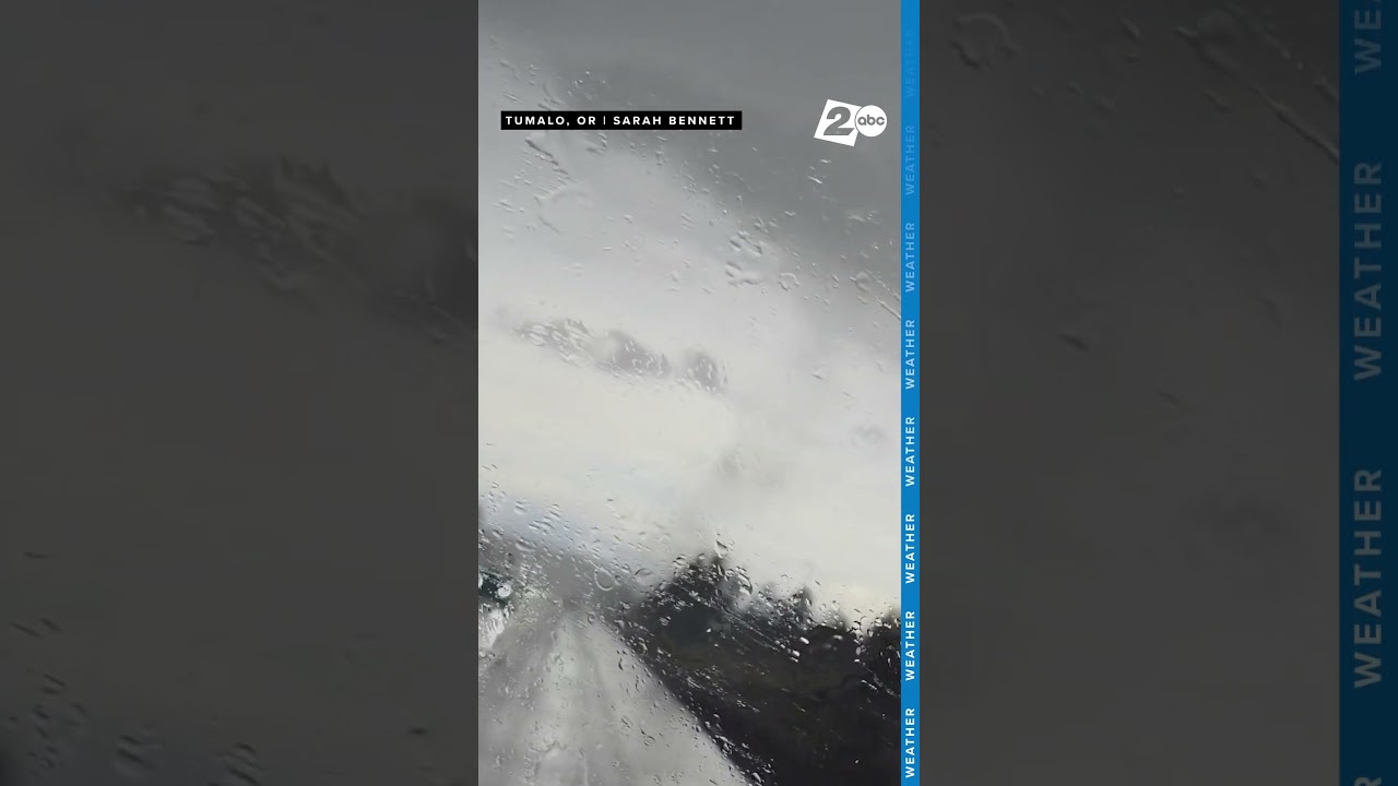 Caught on Camera: Truck driver captures possible tornado while driving through in central Oregon