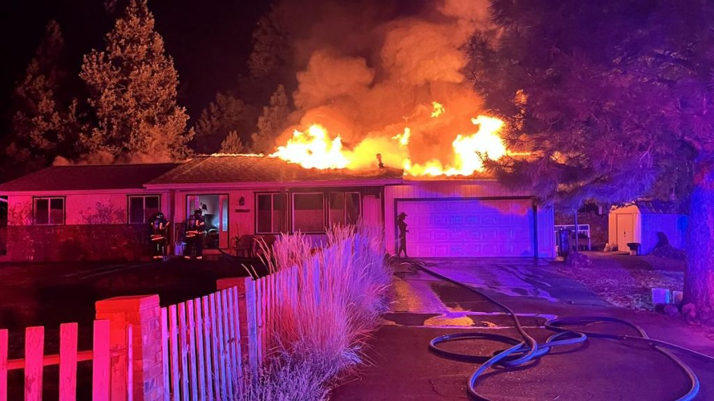 Early Morning Fire Severely Damages Home in Bend, Resident Escapes Safely