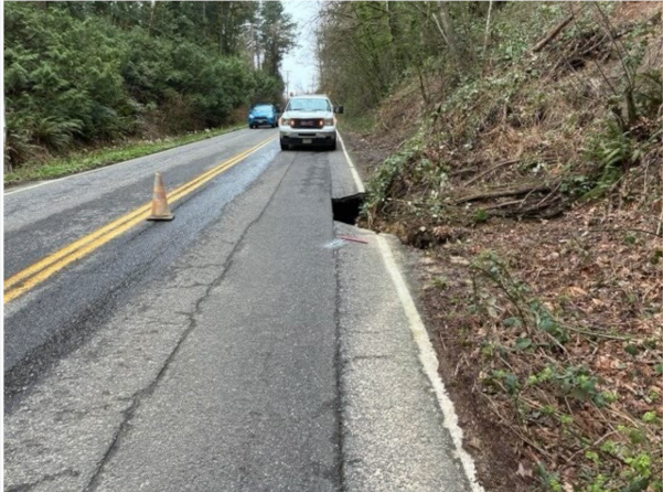 NW Cornell Road closed for several days after landslide creates sinkhole