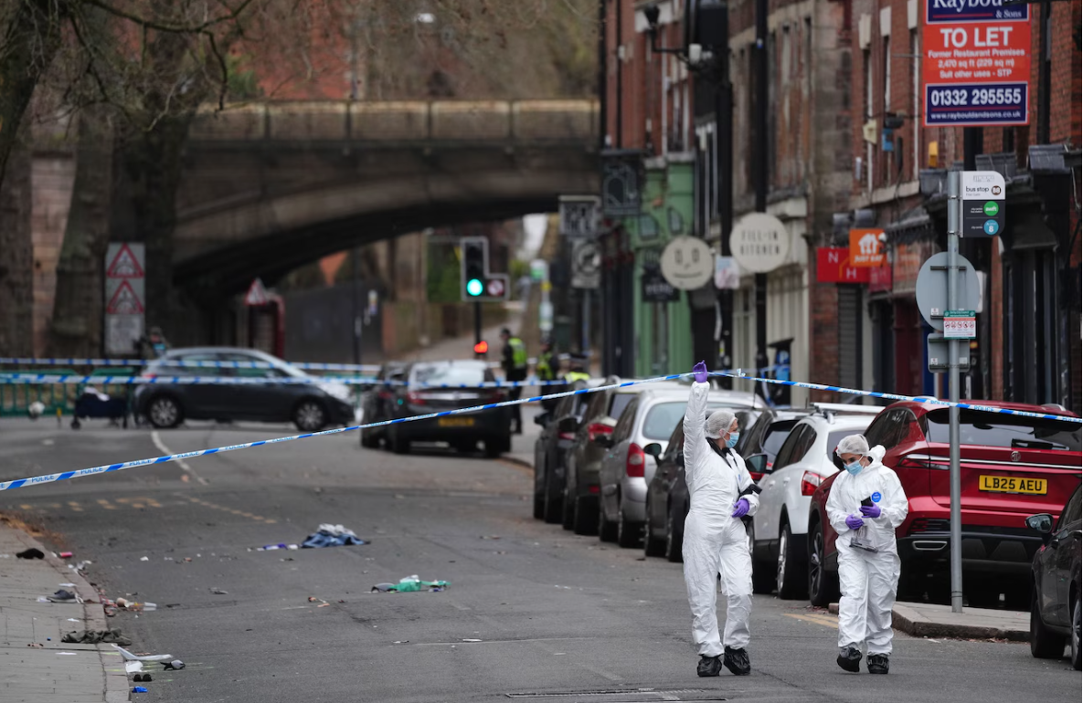 UK Driver Arrested for Attempted Murder After Car Hits Pedestrians in Derby