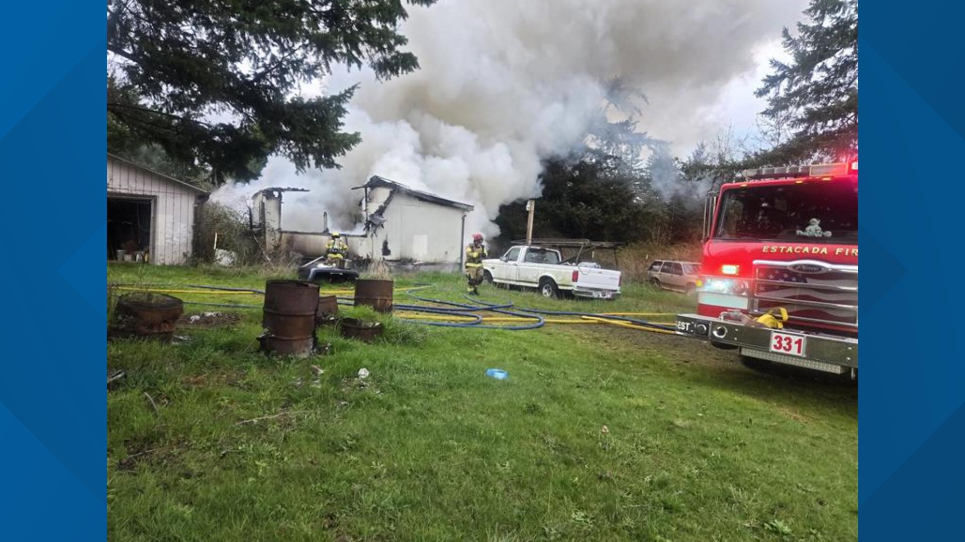 Estacada House Fire Turns Fatal as Resident Found Dead, Investigation Underway
