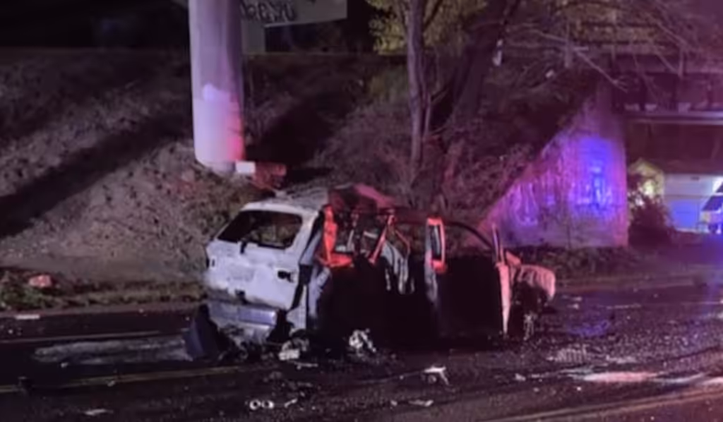 Portland Van Fire Rescue: Bystander, Firefighters Save 6 Trapped After Crash Under I-5