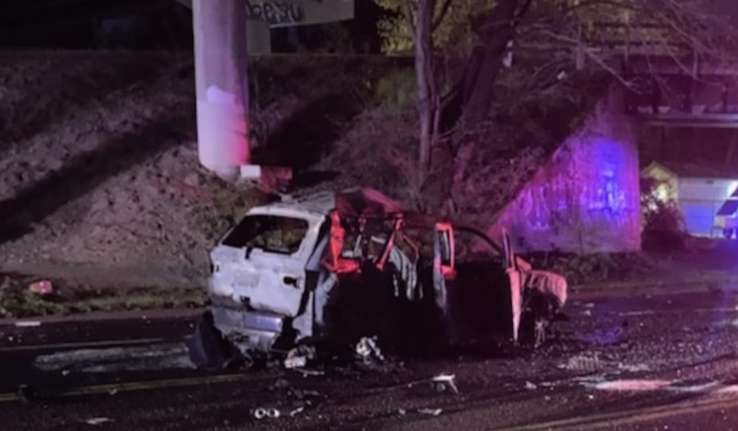 Portland Van Fire Rescue: Bystander, Firefighters Save 6 Trapped After Crash Under I-5